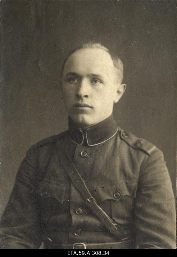 Evart Niit, Deputy Officer of the Kuperjanov Partisan Battalion I.