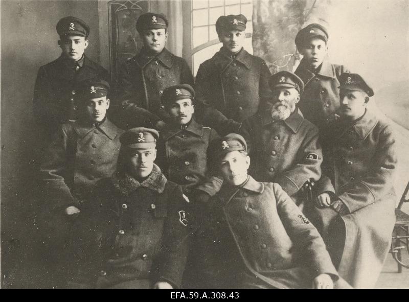 Officers of the economic department of the capital of the Kuperjanov Party Battalion.