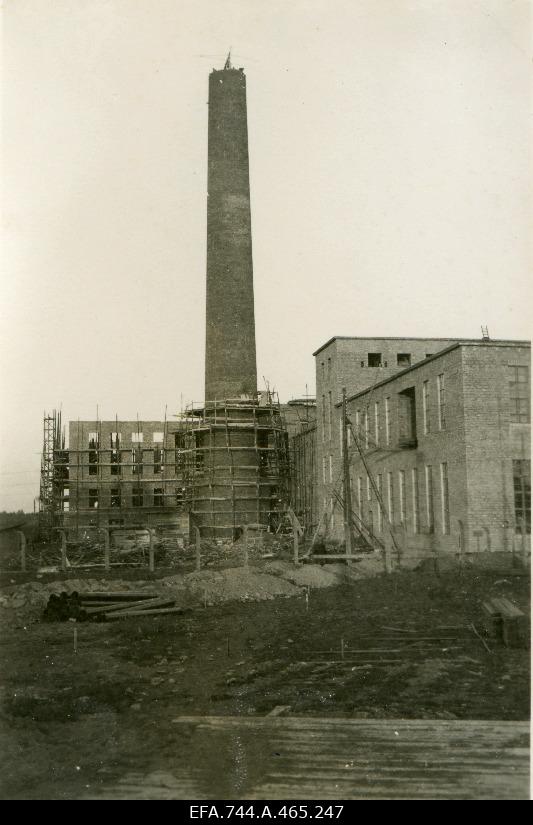 View of the construction of Kehra Sulfate Cellulose Factory.