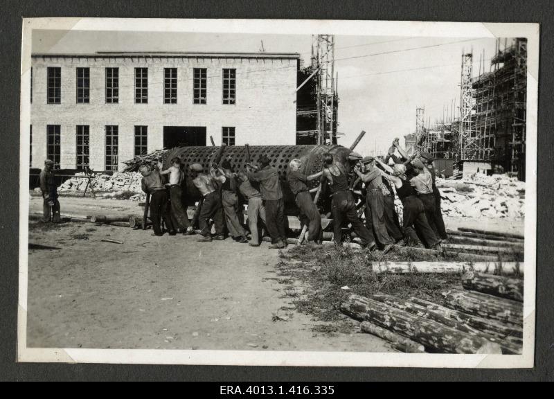 Bringing the soda boiler to the construction of the Kehra Cellulose Factory