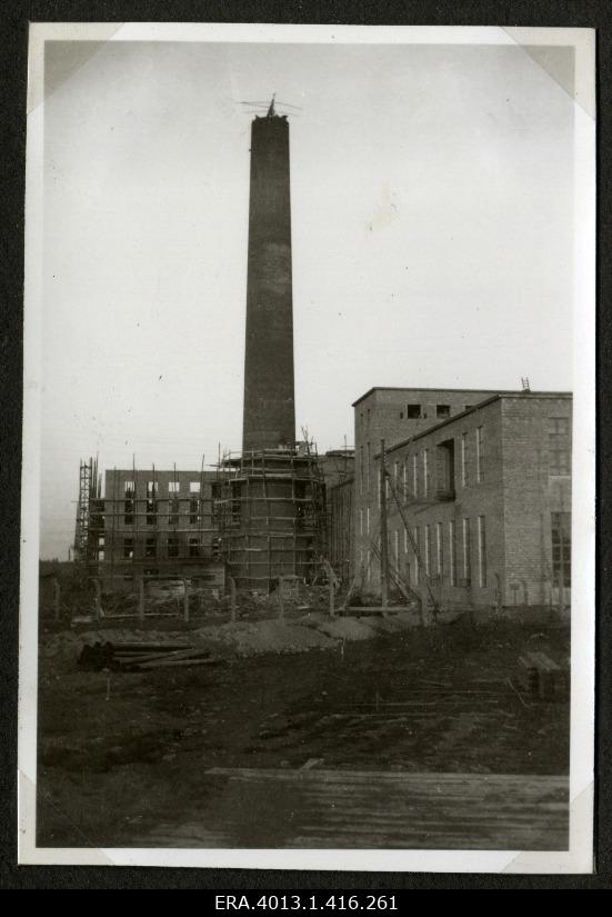 View of the construction of the Kehra Cellulose Factory Corstine