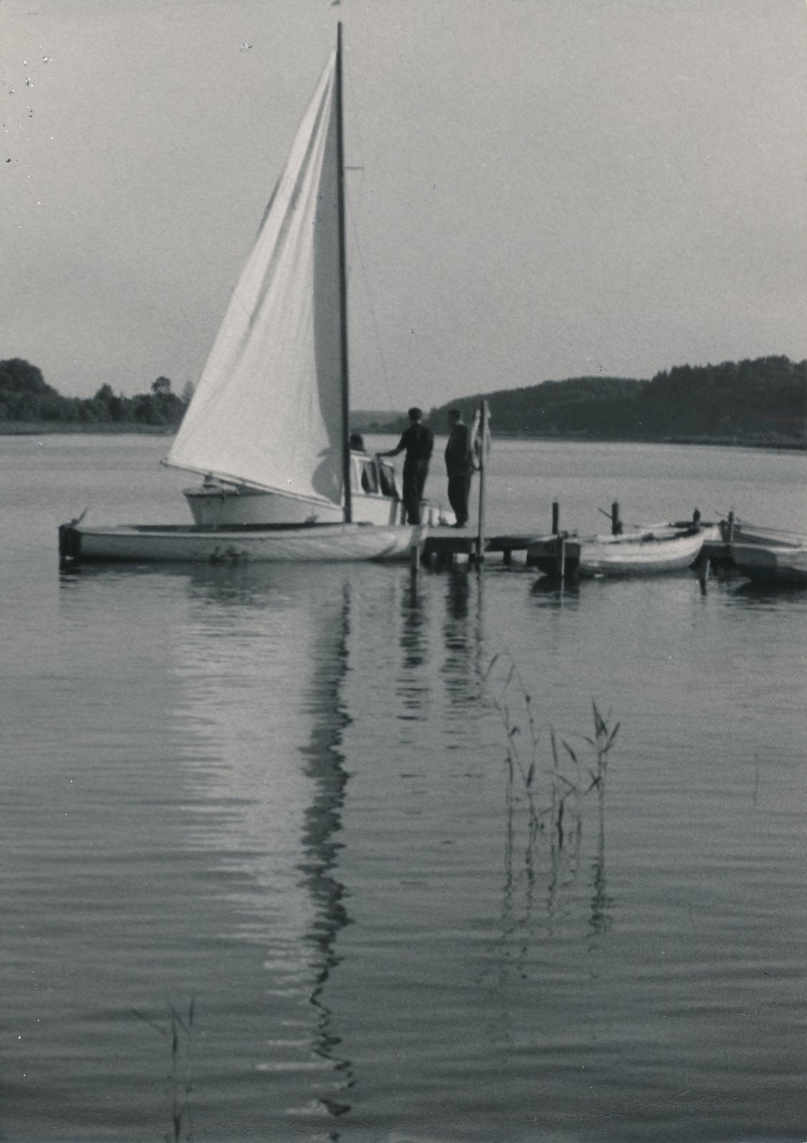 foto Viljandi järv, purjekas 1961 F A.Kiisla