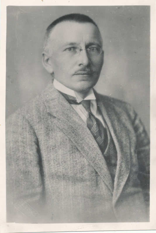 Hüdroloog August Velner. Rinnaportree: Velner, August 1926.a.