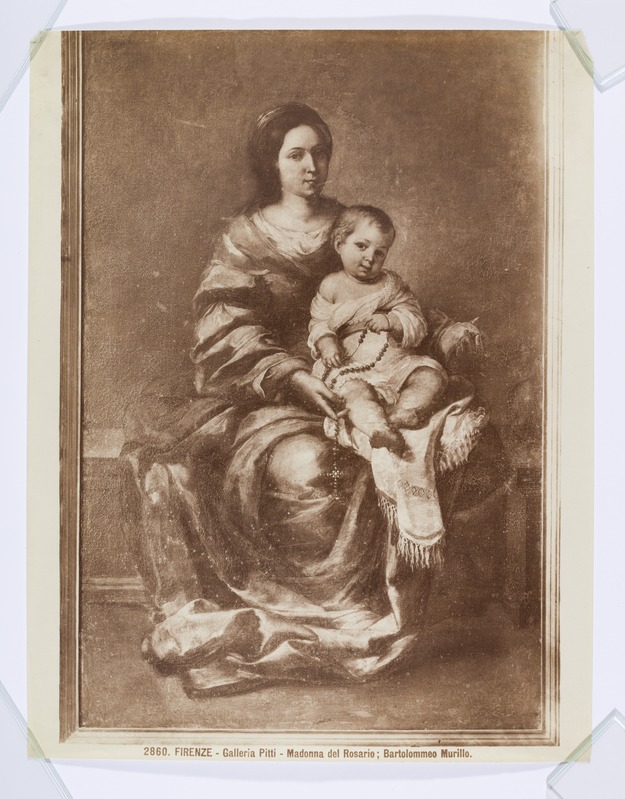 B. Murillo (1618-1682) maal "Madonna roosikrantsiga" Galleria Pittis Firenzes
