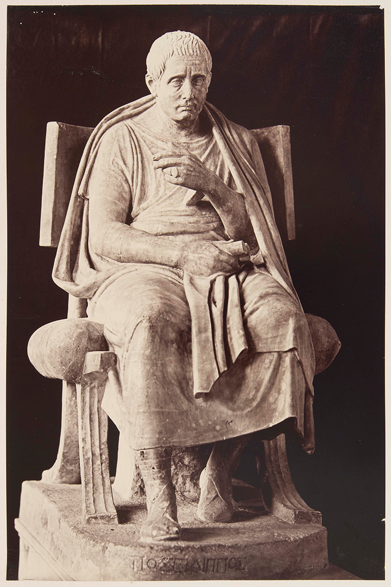 Näitekirjanik Poseidippus. Skulptuur Vatikani muuseumis Roomas