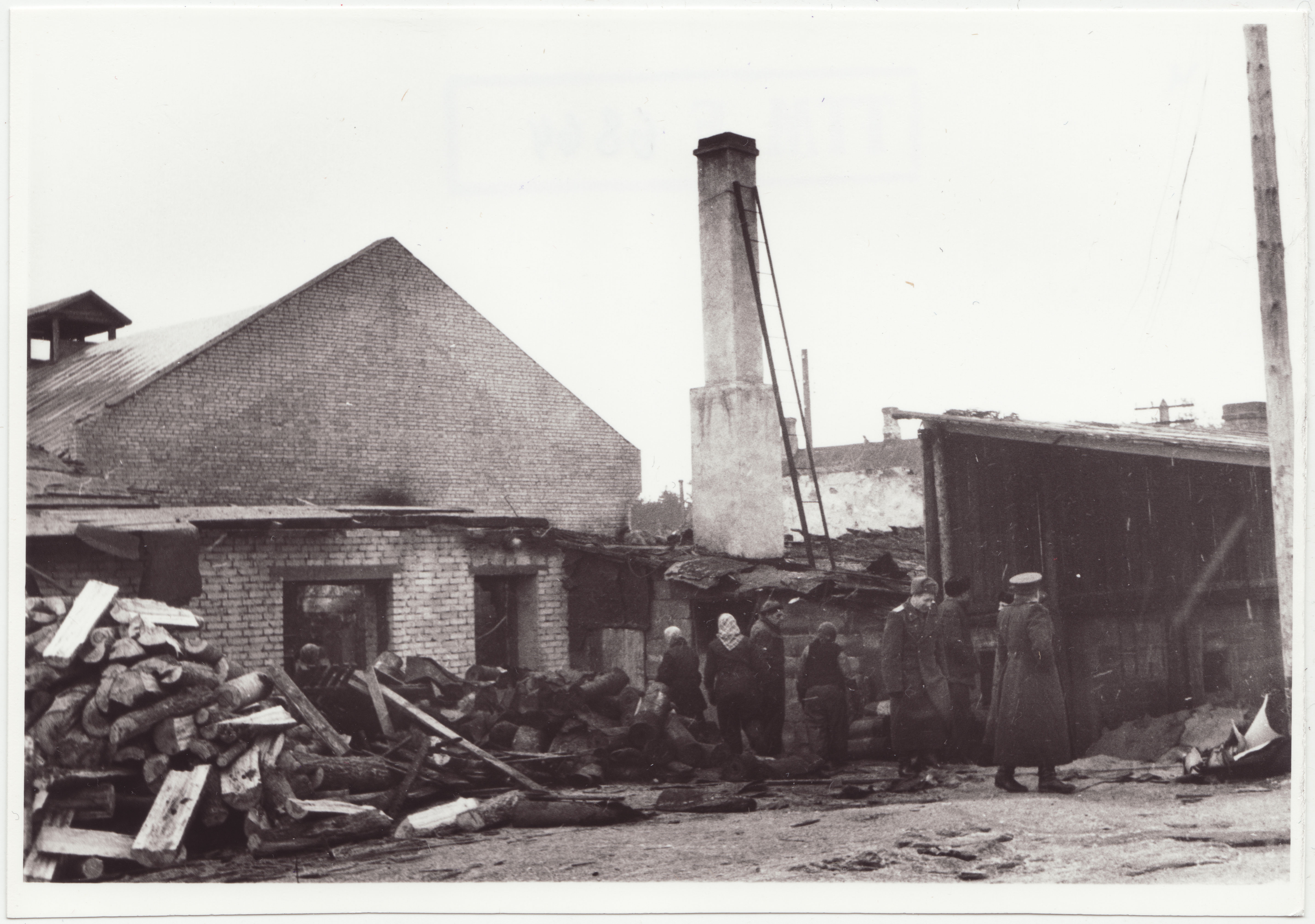 Tõrvapapi tehas pärast tulekahju, 1955.a.