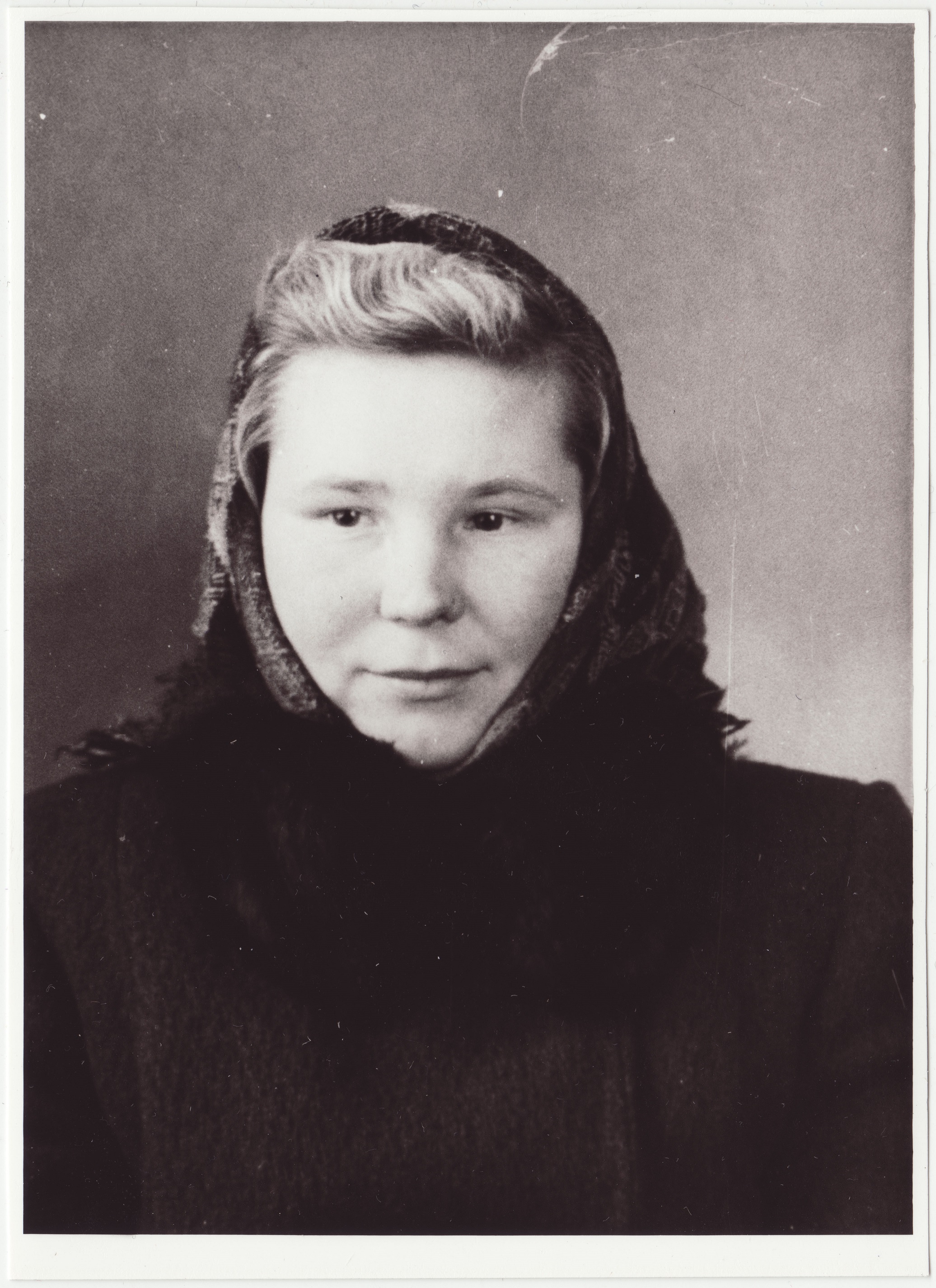 Jõgeva "Ühistöö" kolhoosi VTS aktivist Aino Lepik, 1955.a.