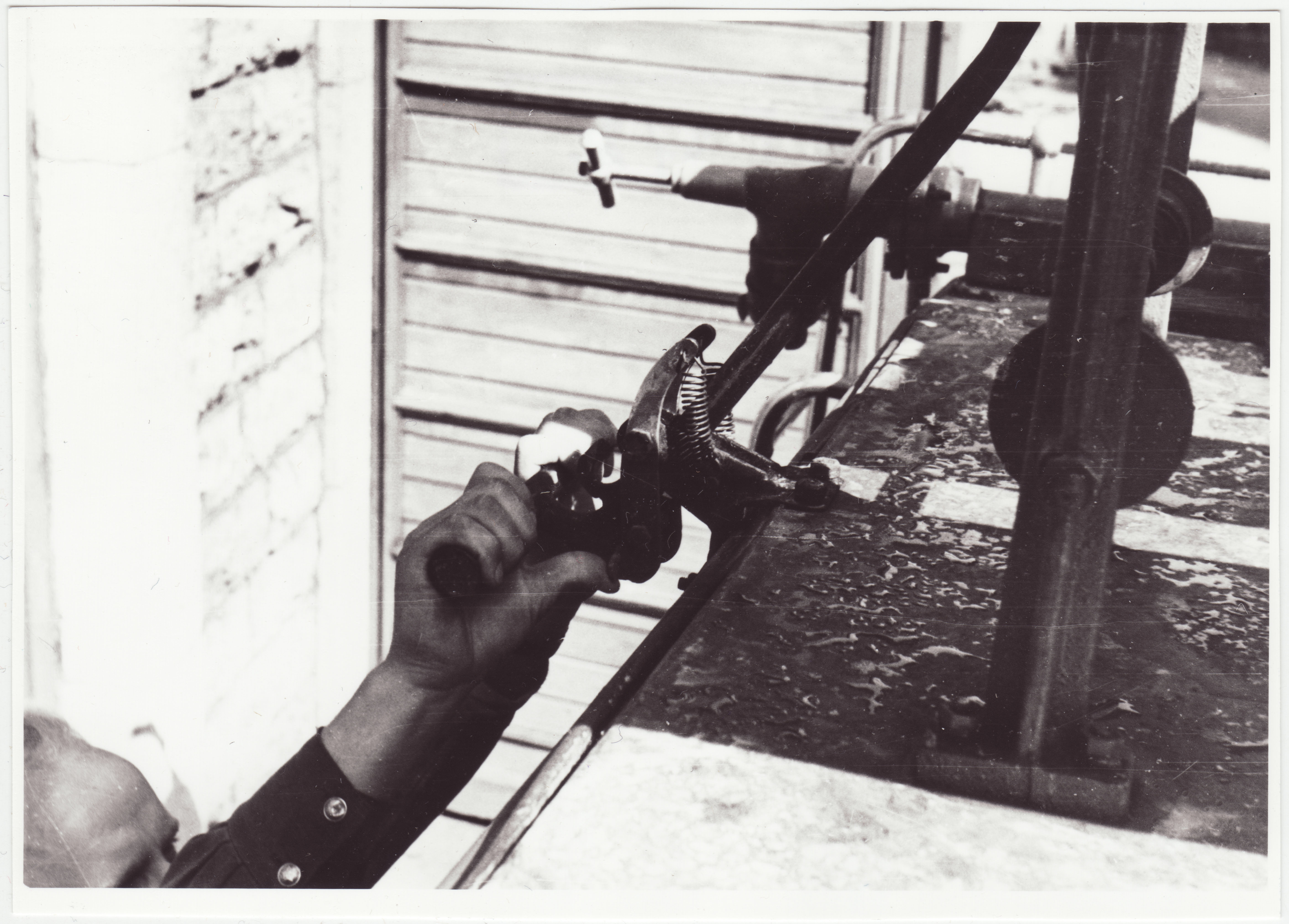 V STTK meister R. Vennola poolt valmistatud tõmberedeli lukustusmehhanism, 1954.a.