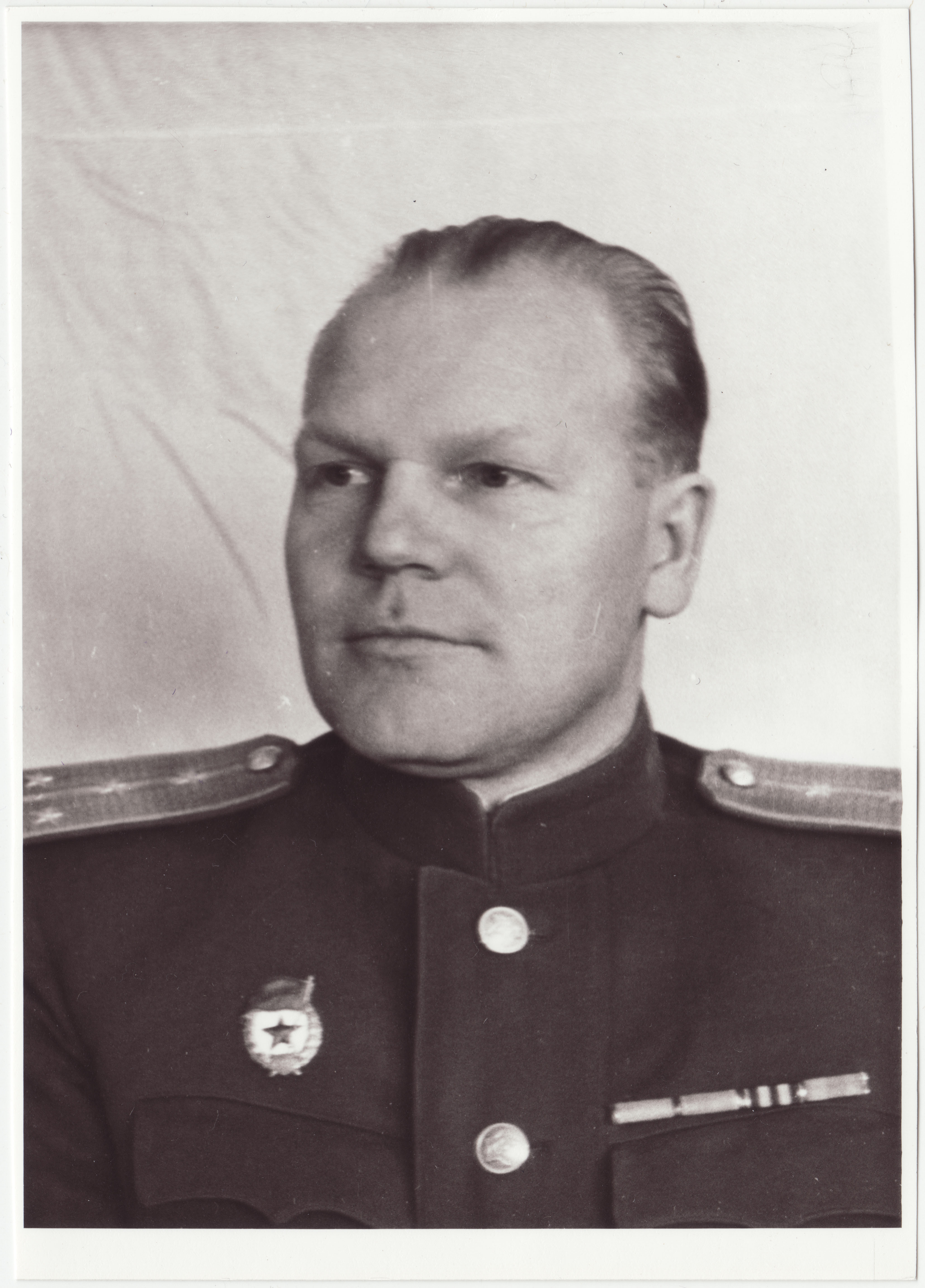 Portree: Jaan Vaarmann - ENSV SM Tuletõrje Valitsuse RTJO vaneminspektor, 1955.a.