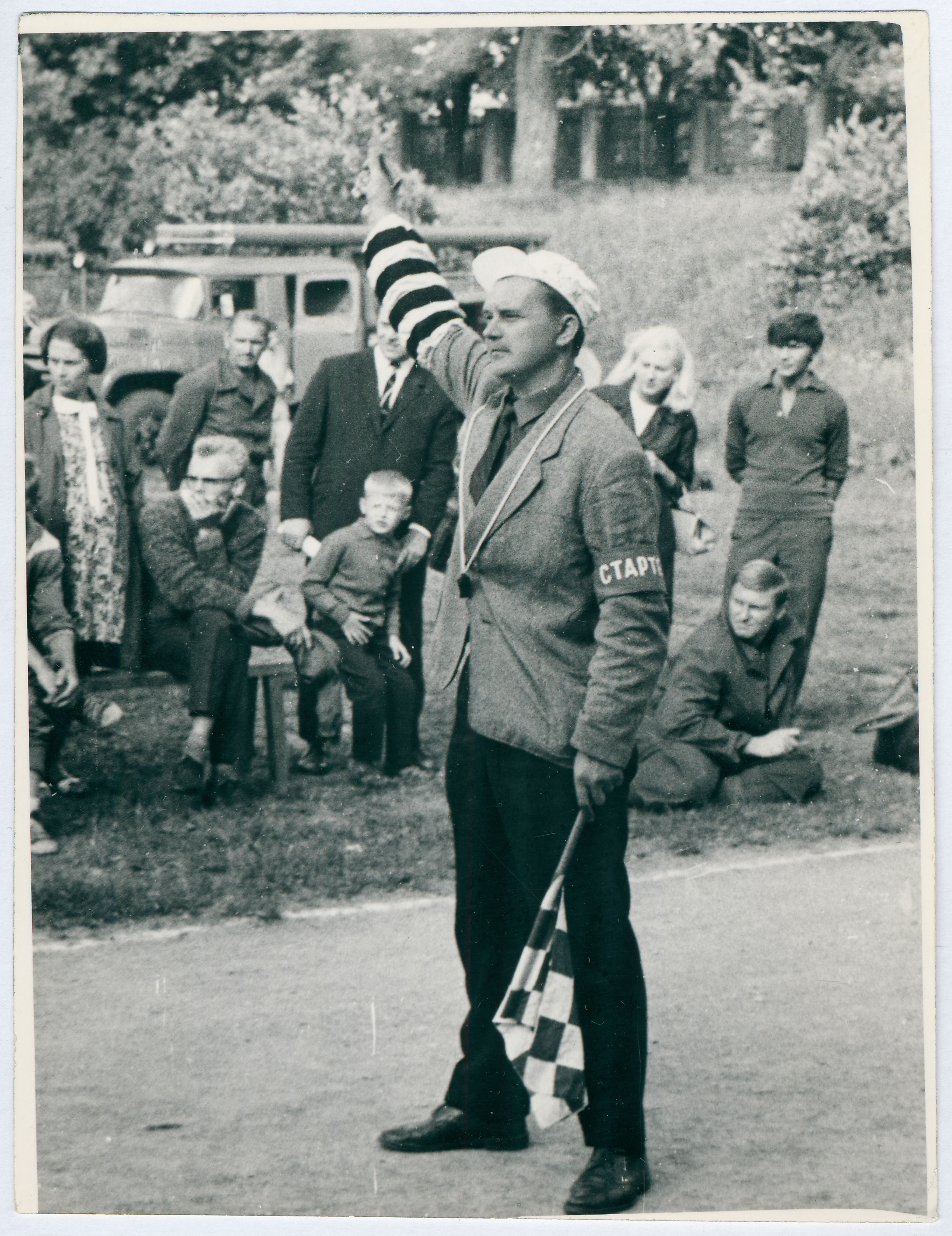 R.Rätsep tuletõrjevõistlustel.