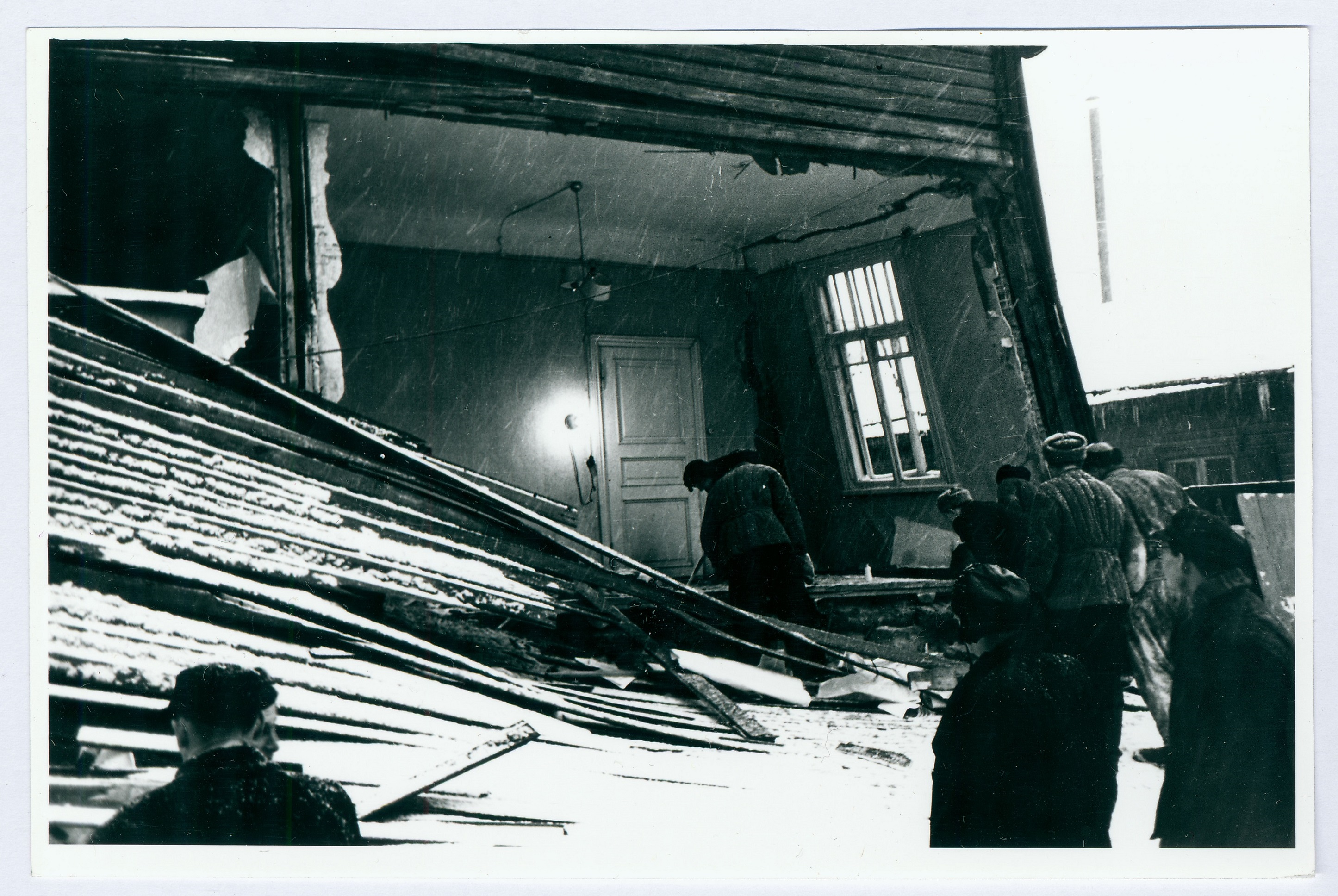 Atsetüleeni plahvatuse tagajärg elumajale 1960