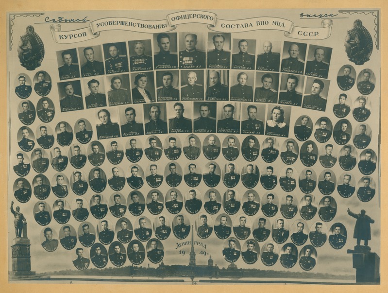 NSV Liidu Siseministeeriumi Sõjaväestatud Tuletõrje ohvitserkoosseisu täiendkoolituskursuste lõpetajad
