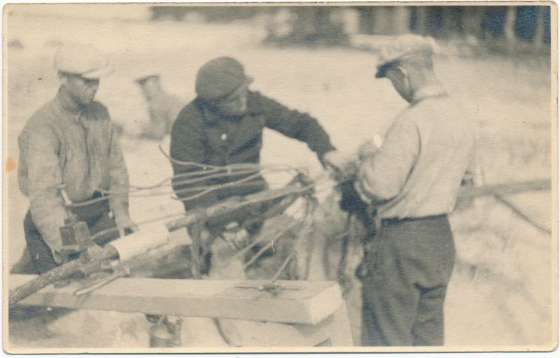 Foto. Kaablitööd Soome lahes Naissaare ja Suurupi vahel, suvi 1931