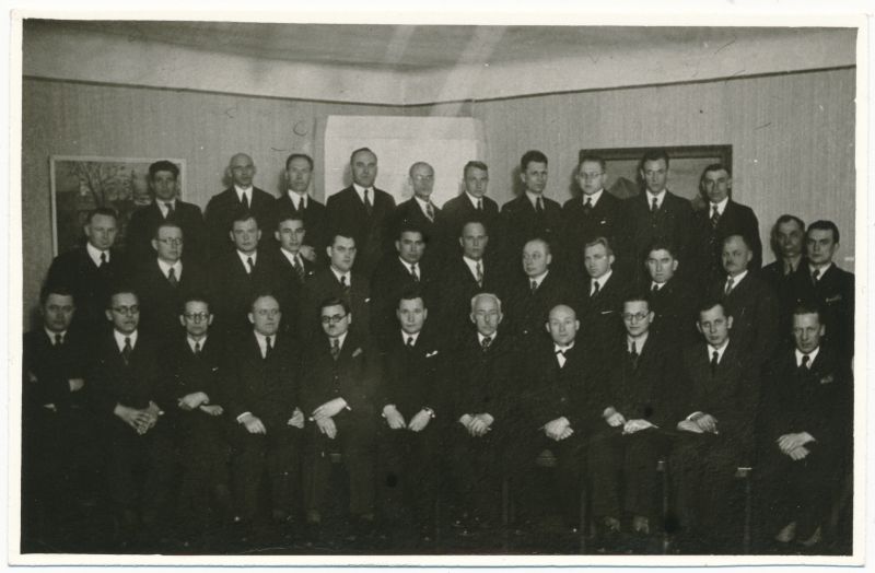 Foto. Endise Läänemaa TT võrgu ülema asetäitja Joh. Kutsari fotodest ja reprod. 1920 - 1939a. Eesti jaoskonna juhatajate kursused. Ümberpildistus.