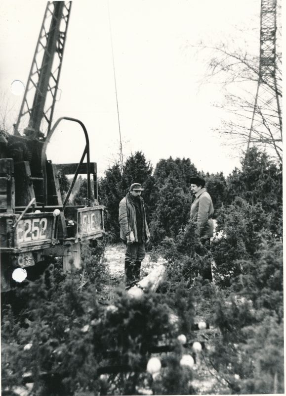 Foto. Heino Õunpuu õnnetus juhtumi juurdlemine Hiiumaal 1977.