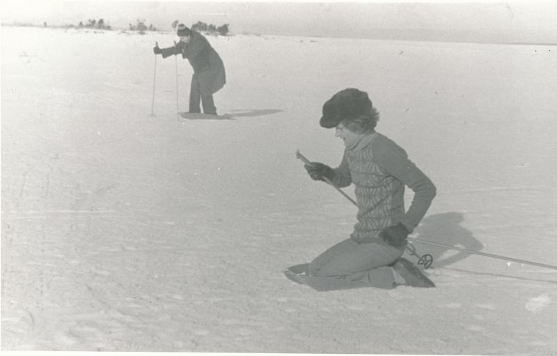Foto. Talispordipäev Pullapääl. Foto V. Pärtel, varakevad 1983