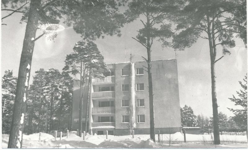 Foto. Lumerohke talv, hoone Tamme tn 21a. Foto V. Pärte, 1981/1982