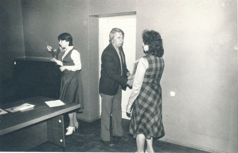Foto. Sidetöötajate päeva tähistamine Haapsalu RSS-is. Foto V. Pärtel, 1984
