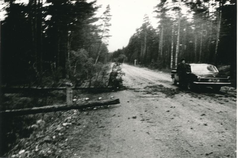 Foto. Tormi tagajärjed. Foto V. Pärtel, 30.- 31.12 1983