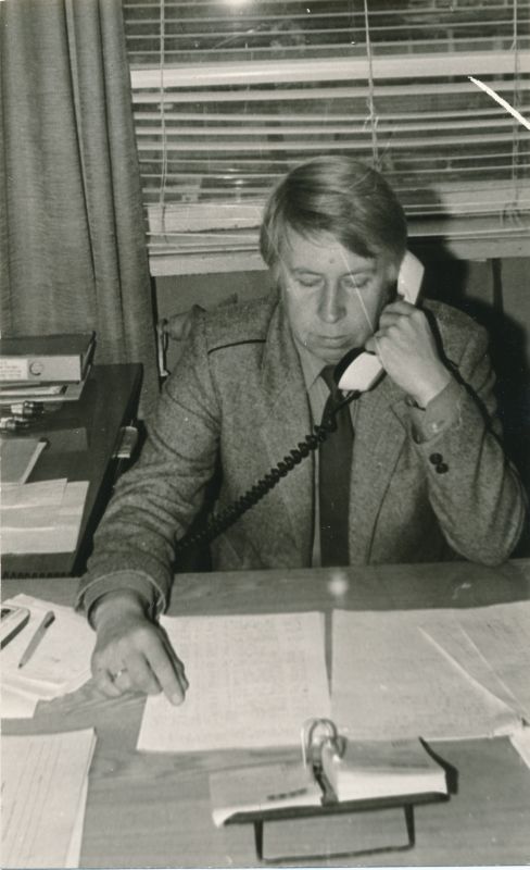 Foto. Haapsalu RSS IV kvartali autahvel 1987. Peainsener Harri Tau.