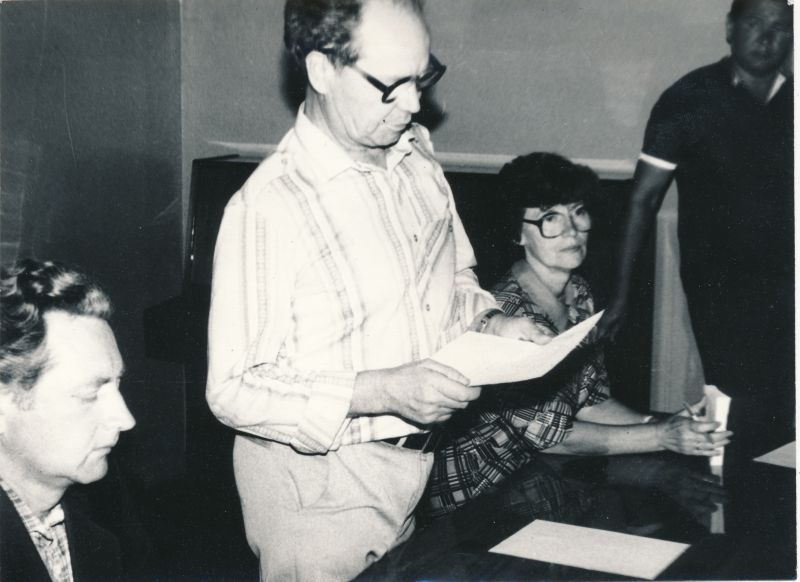 Foto. Haapsalu RSS ülema valimise töökollektiivi konverents 01. augustil 1988.