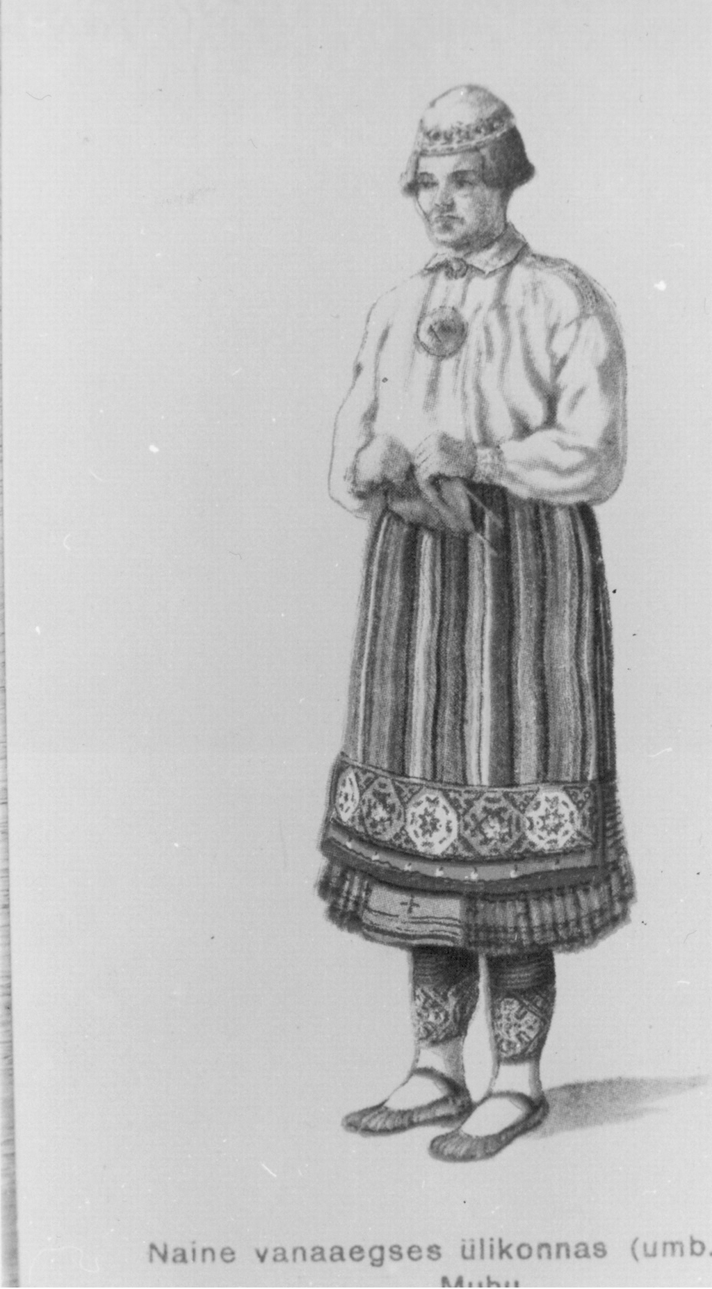 Muhu rahvariides naine