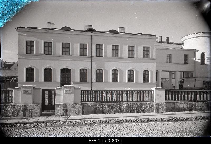 View of the building in Viljandi.