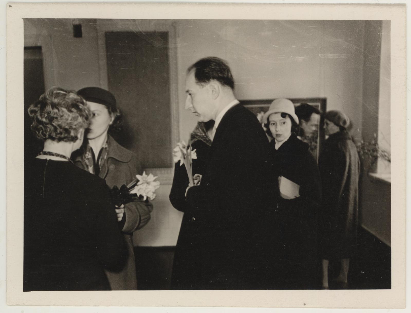 Maalikunstnik Kristjan Tedre mälestusnäituse avamise päeval 16.04.1961