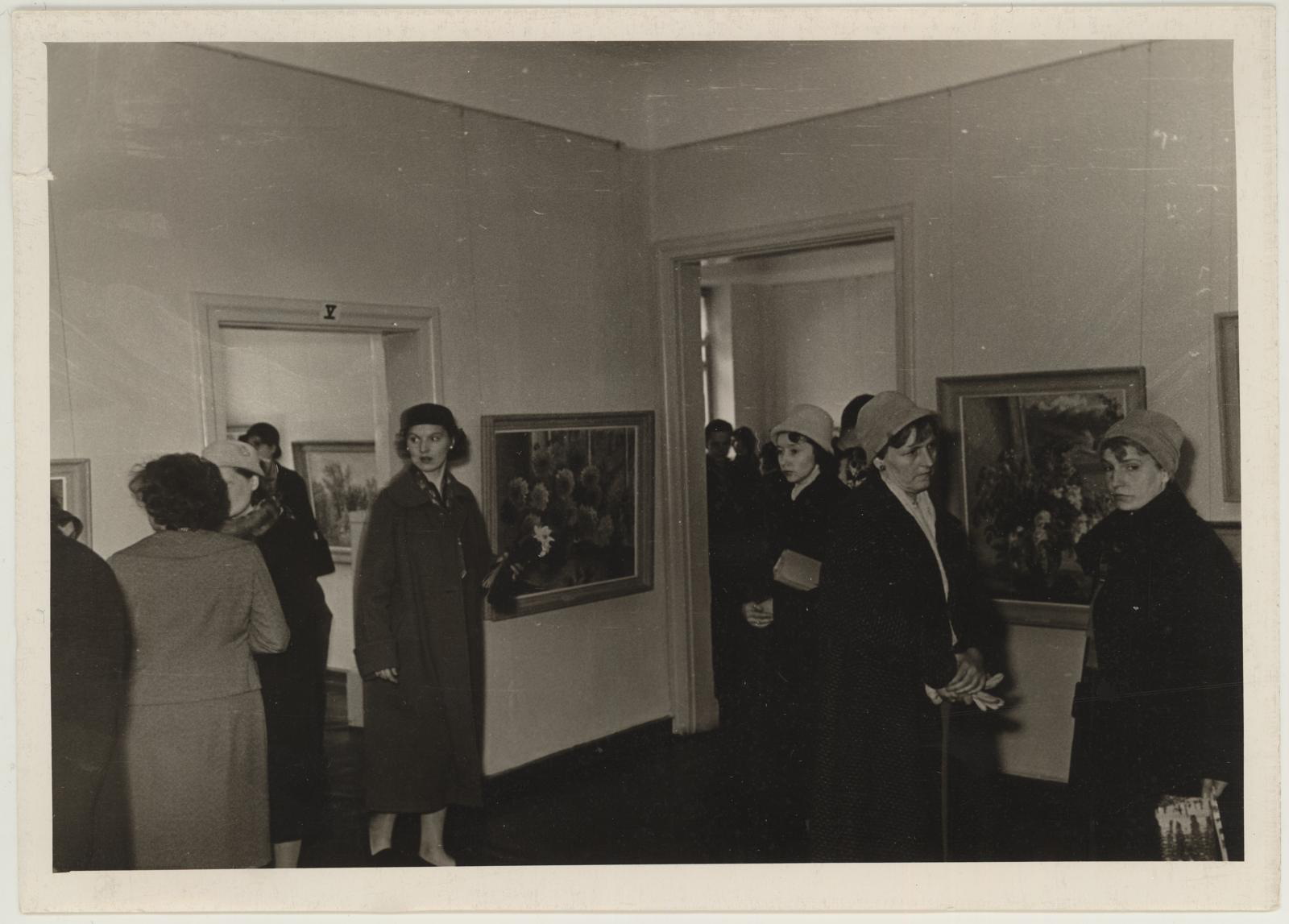 Maalikunstnik Kristjan Tedre mälestusnäituse avamise päeval 16.04.1961