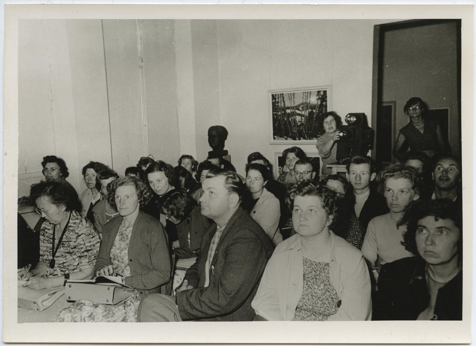 Põhi I kursuse seminar kunstiajaloo loengul TKM-is suvel 1962.