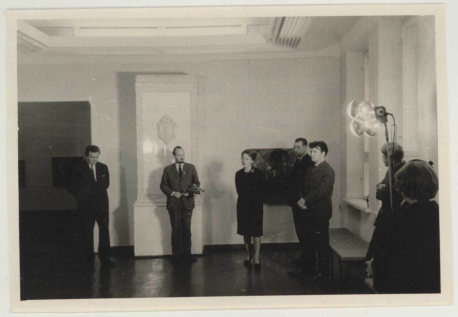 Läti maalikunstnik Uldis Zamzarise teoste näituse avamine 25. sept. 1965.