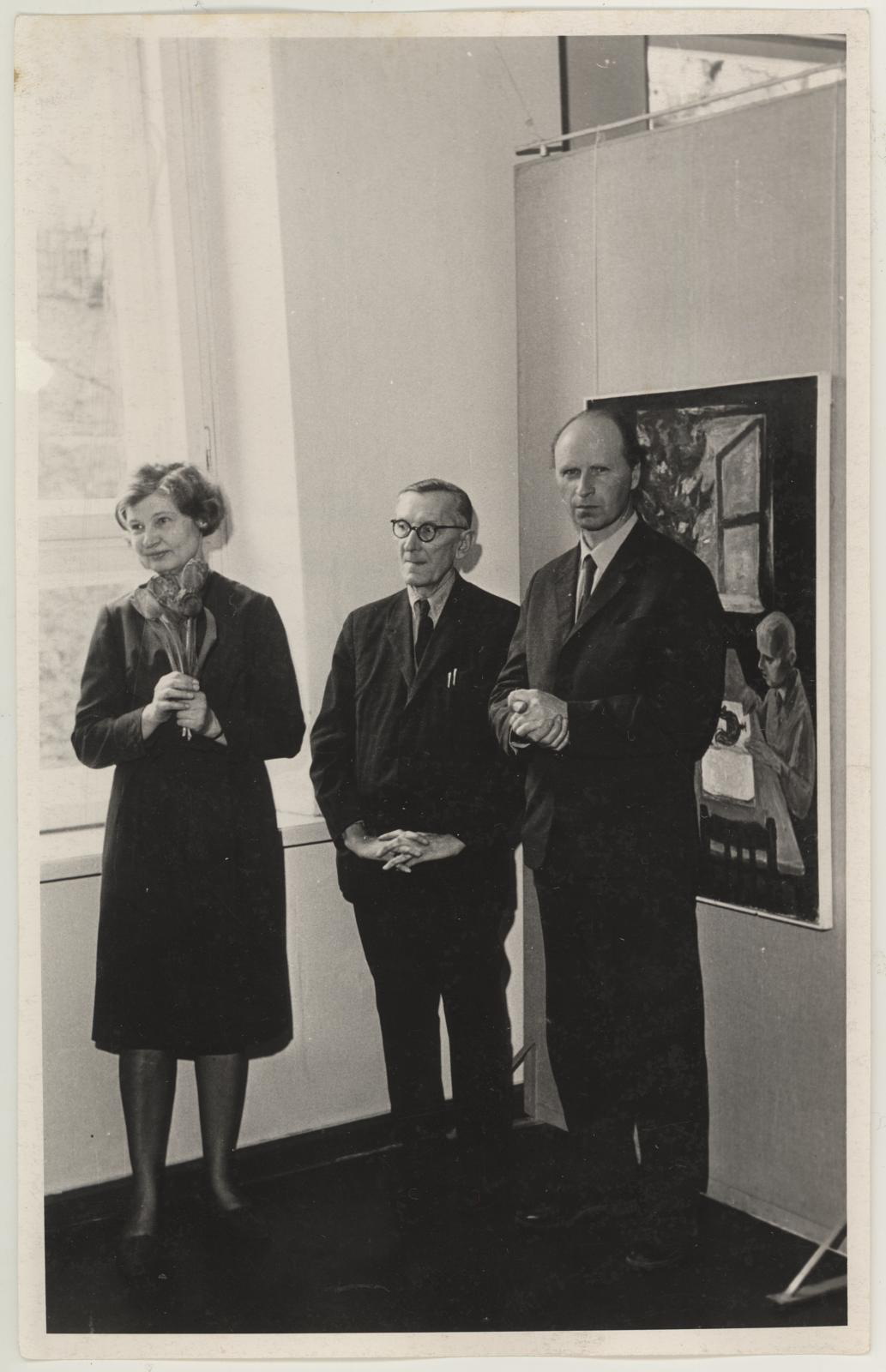 Maalikunstnike Olav Marani, Enn Põldroosi, Olev Subbi teoste näituse avamine 29. apr. 1967.