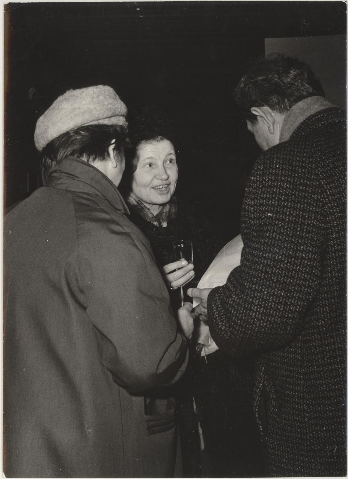 Eesti nõukogude graafika näituse avamine Prahas 8. jaan. 1970. (Obecni dóm Galerie Hlavniho mešta Prahy).