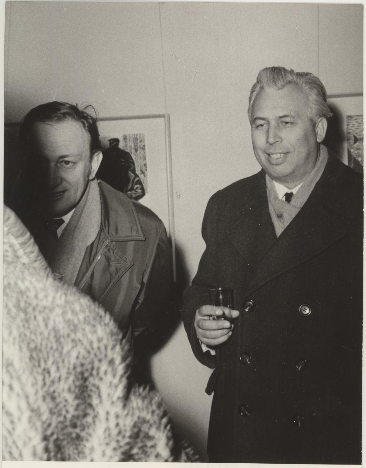 Eesti nõukogude graafika näituse avamine Prahas 8. jaan. 1970. (Obecni dóm Galerie Hlavniho mešta Prahy).
