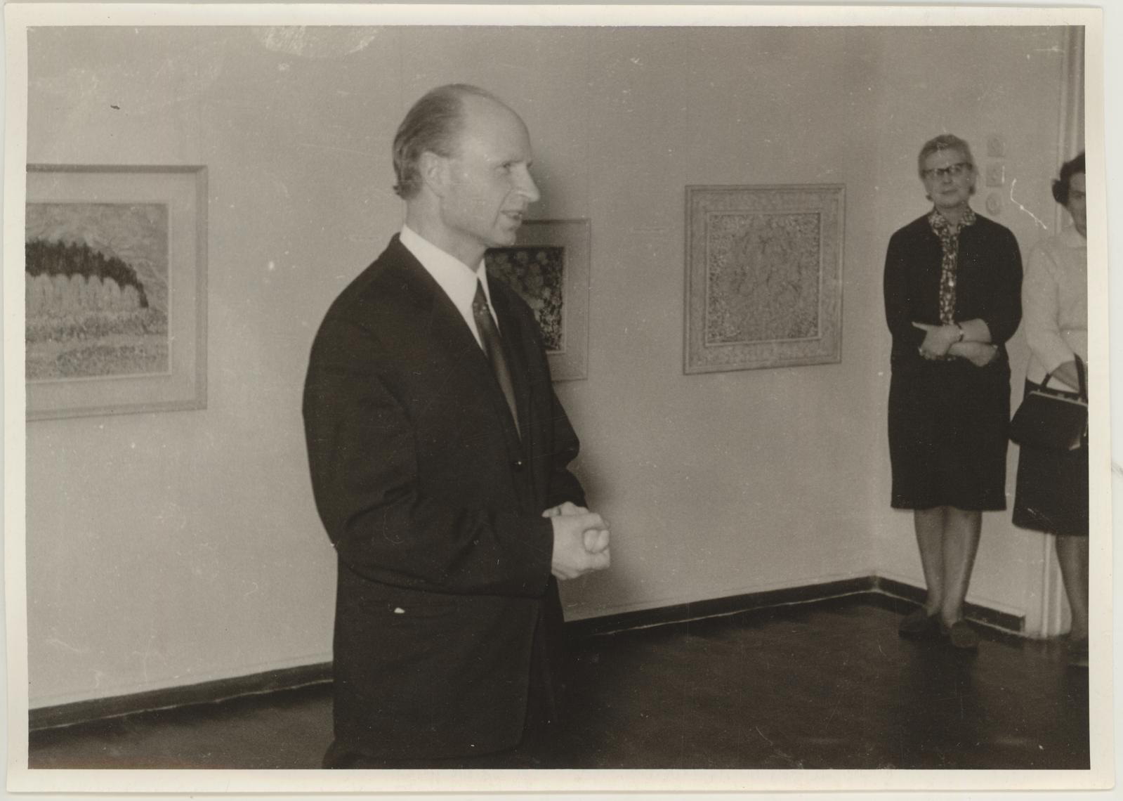 Ellinor Aiki teoste näituse avamine 25.04.1969.