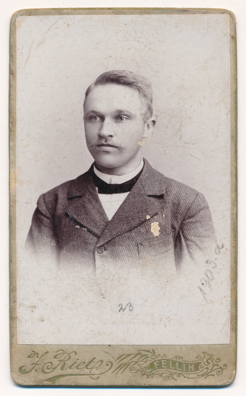 foto, Ado Kull, 1903, foto J. Riet