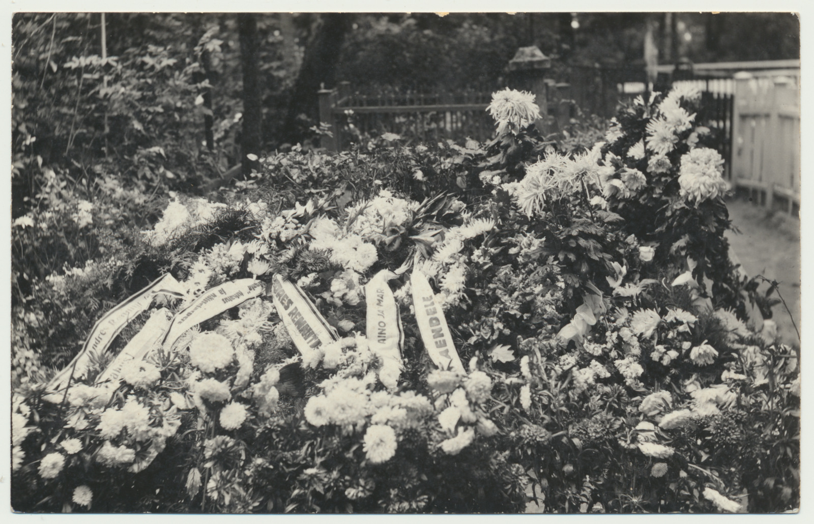 foto, Viljandi, Vana kalmistu, A. Renniti haud, 1936