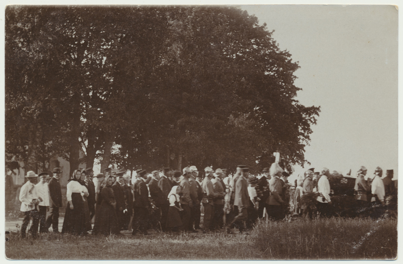 foto, Viljandimaa, Paistu, apteeker Tomsoni matuserong, 1914, foto H. Silk