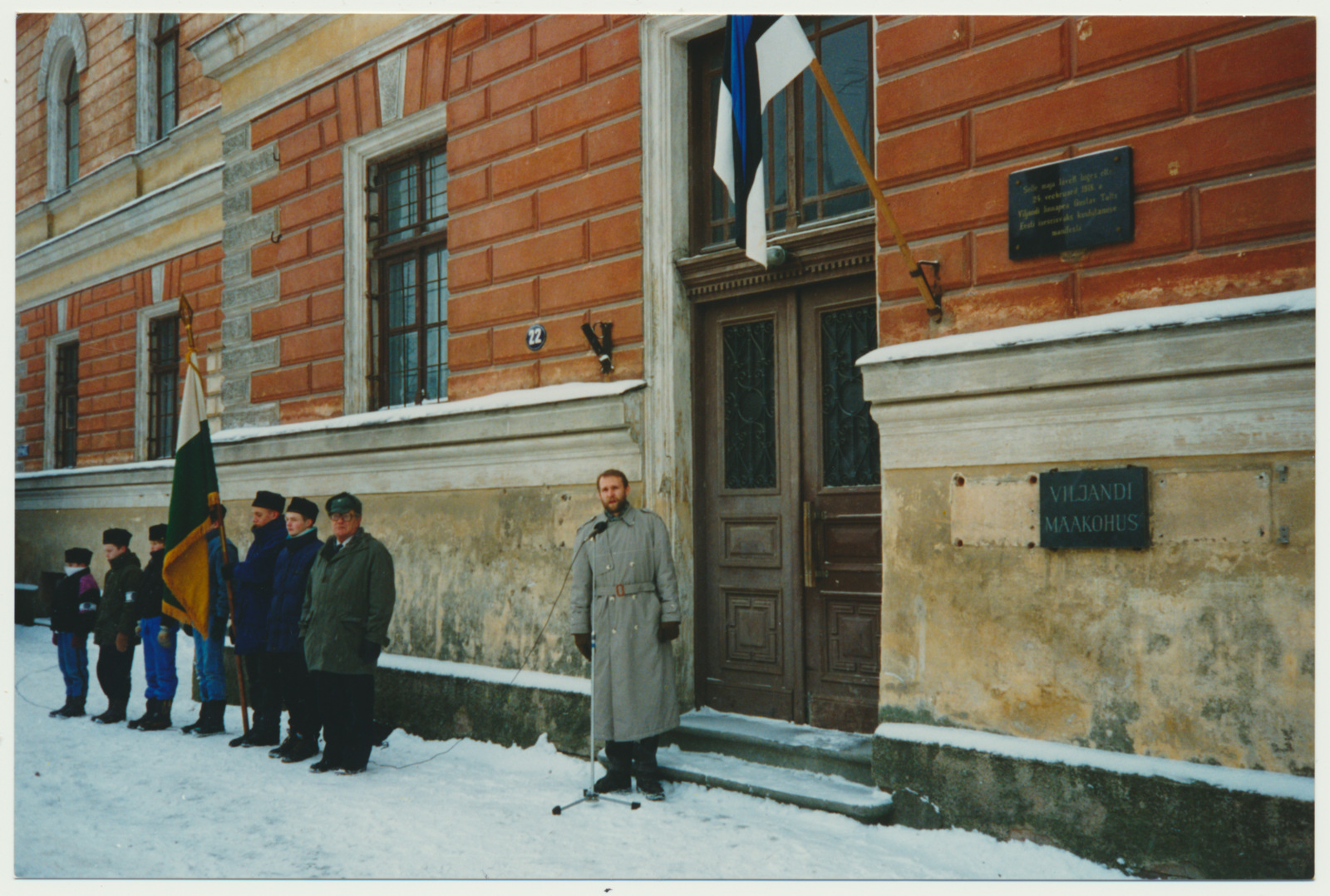 värvifoto, Viljandi, Eesti Vabariik 76, 24.02.1994