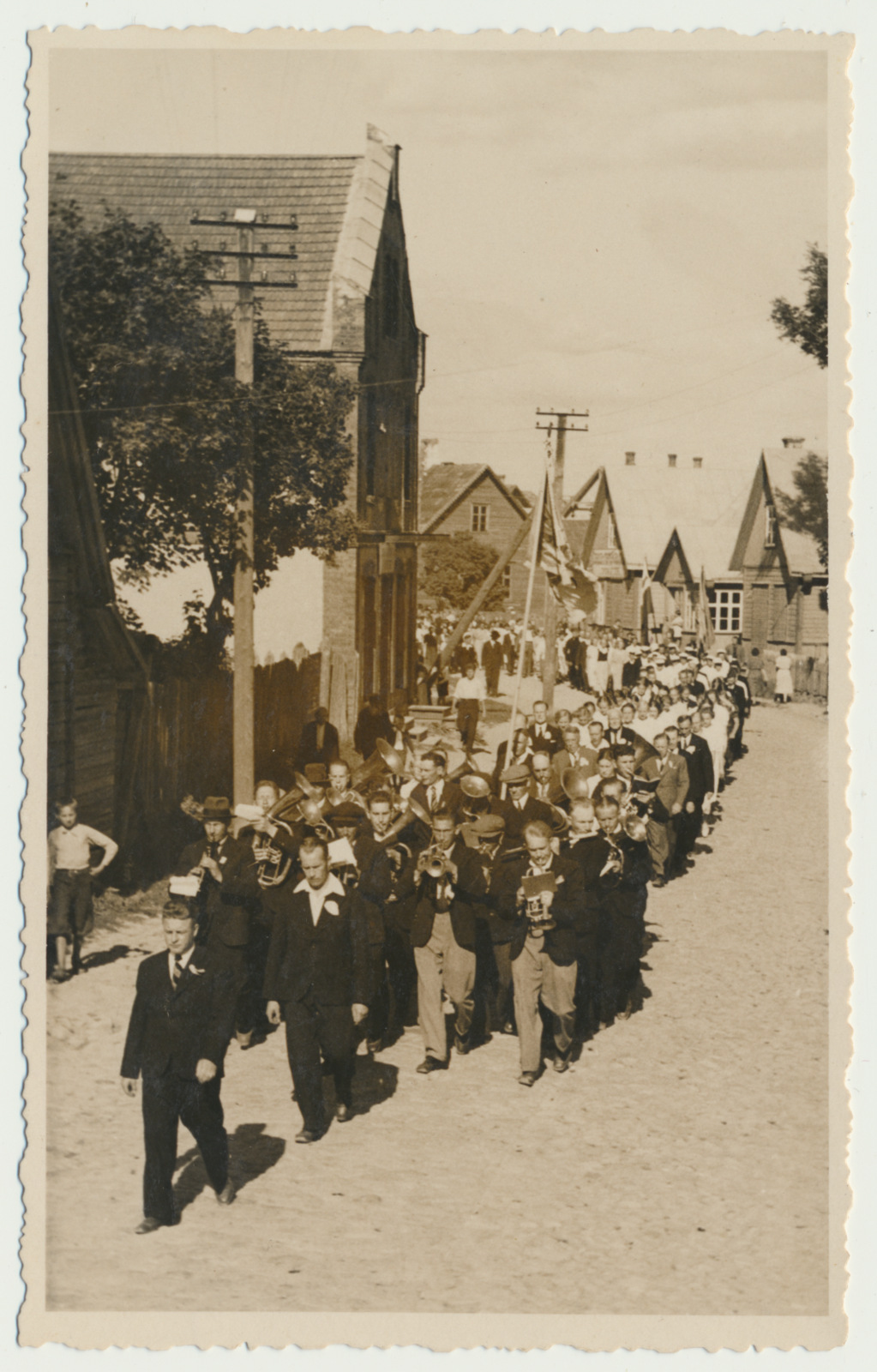foto, Viljandimaa, Suure-Jaani lauljate rongkäik, u 1930