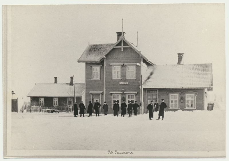 fotokoopia, Viljandimaa, Halliste raudteejaam, 1905
