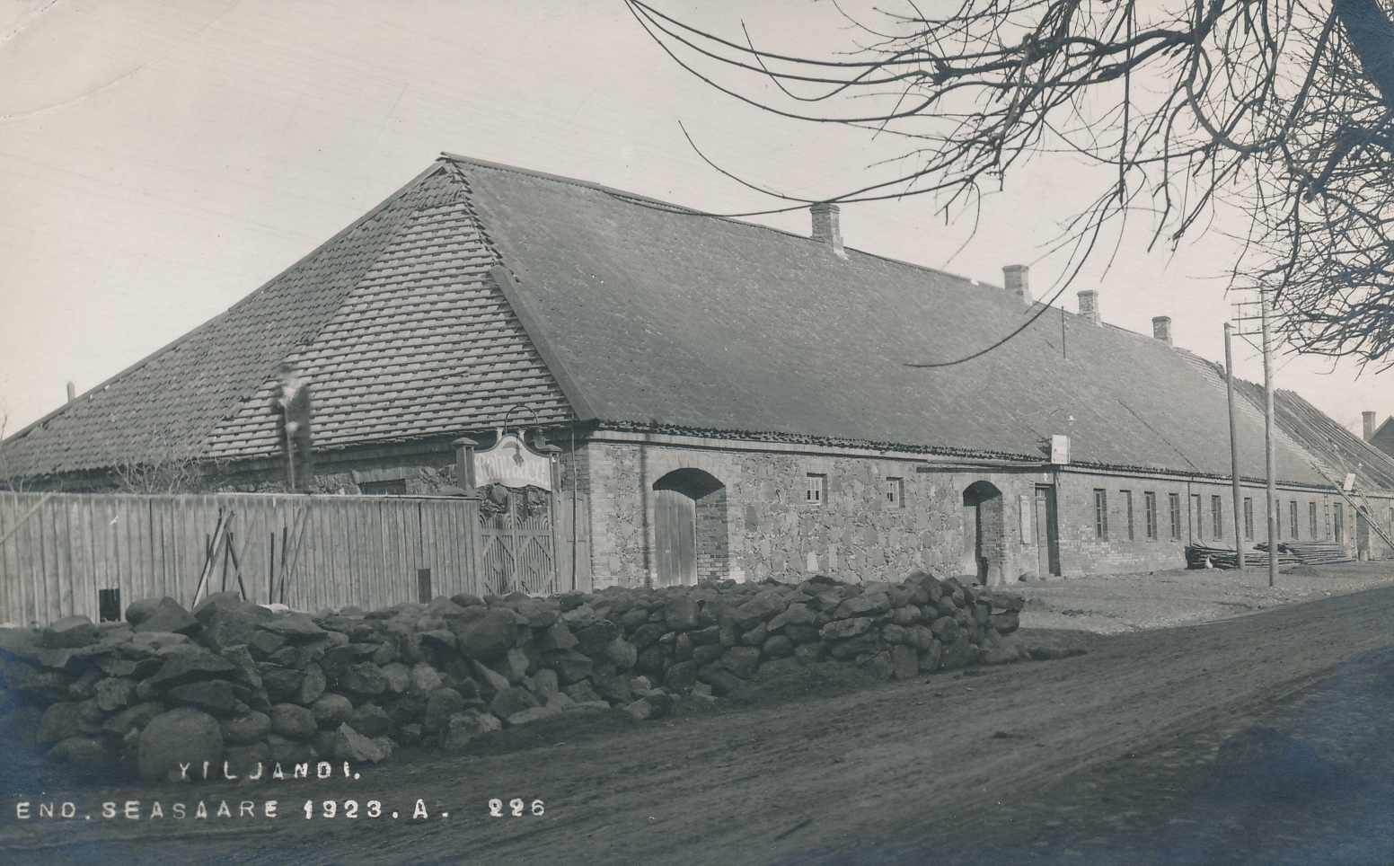 foto, Viljandi, Seasaare kõrts Tallinna tn 5, 1923, foto J. Riet