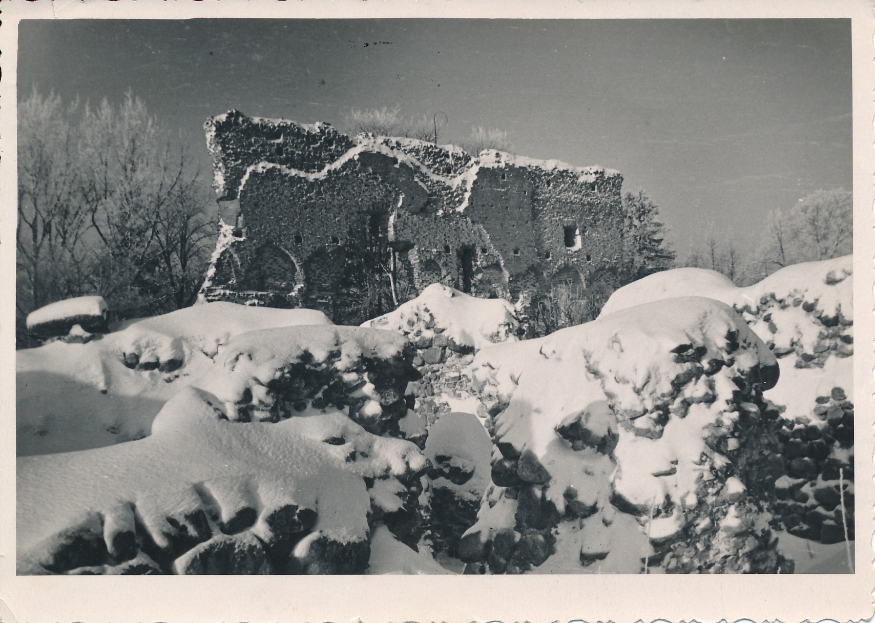 foto, Viljandi, lossimäed, Suurmüür, u 1956