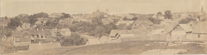 foto, Viljandi, linn, üldvaade Tartu tänavalt, u 1900