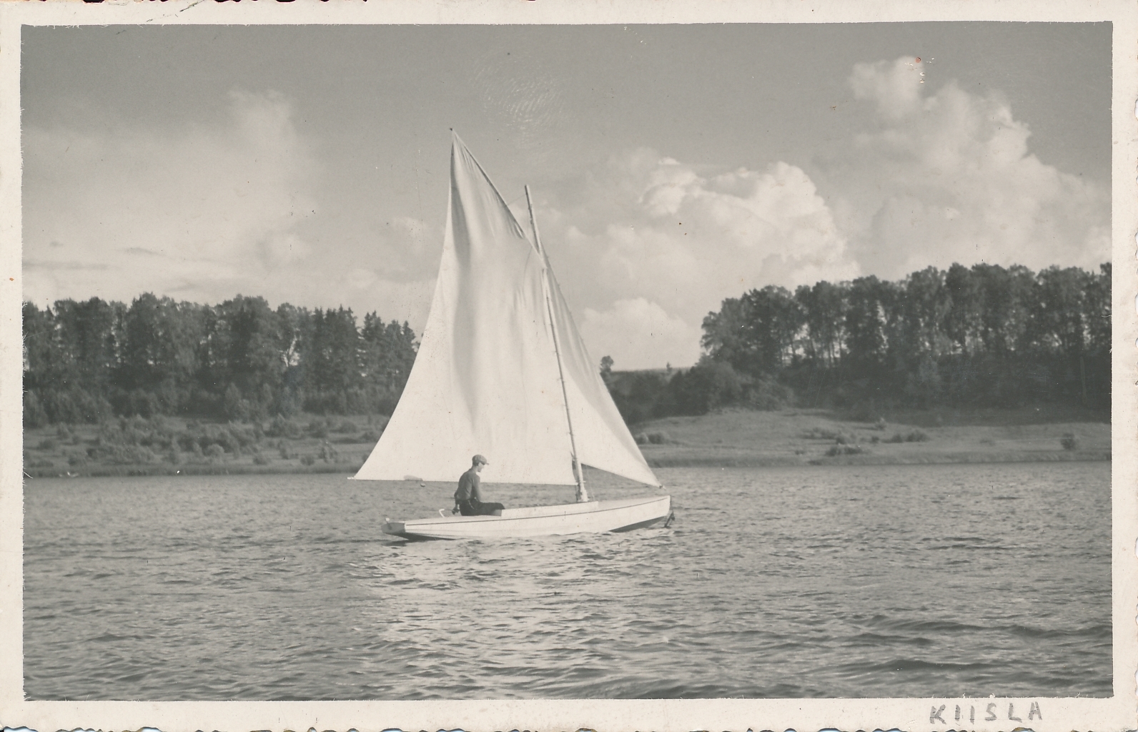 foto, Viljandi, järv, purjekas, u 1938, foto A. Kiisla