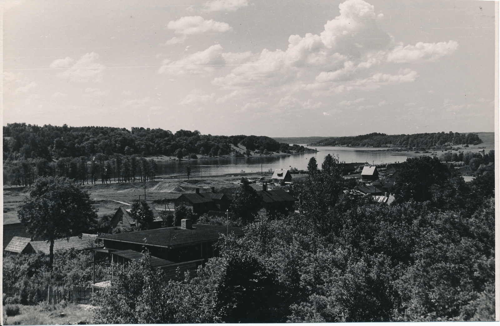 foto, Viljandi, järv, linn, u 1960, foto A. Kiisla