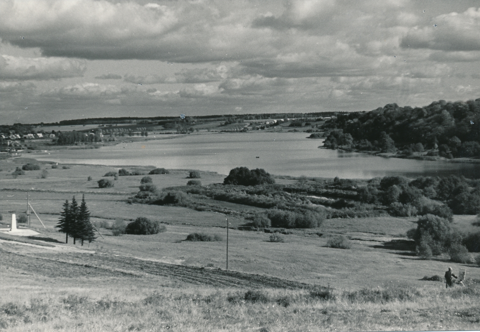 foto, Viljandi, järv, linn, Viiratsi, u 1960, foto A. Kiisla