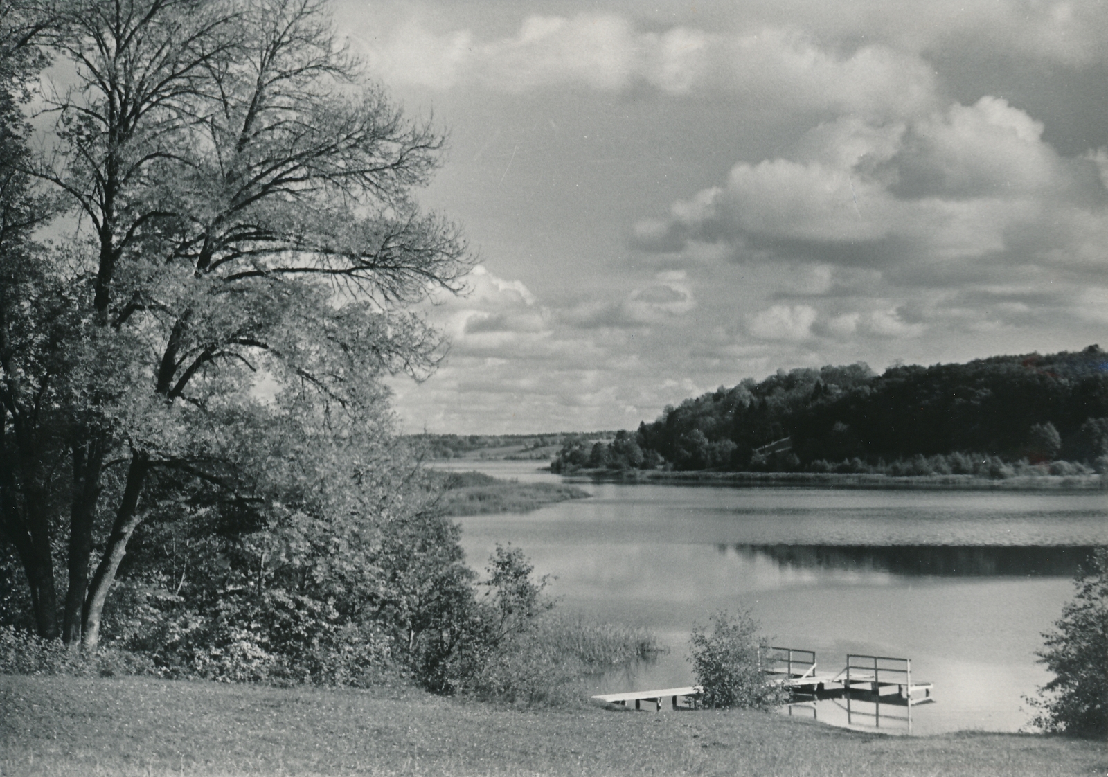 foto, Viljandi, järv, ujumissild, u 1960
