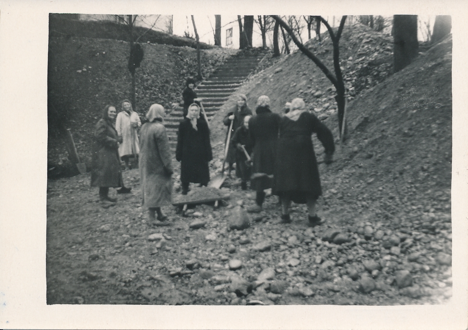 foto, Viljandi, lauluväljaku korrastamine, u 1947