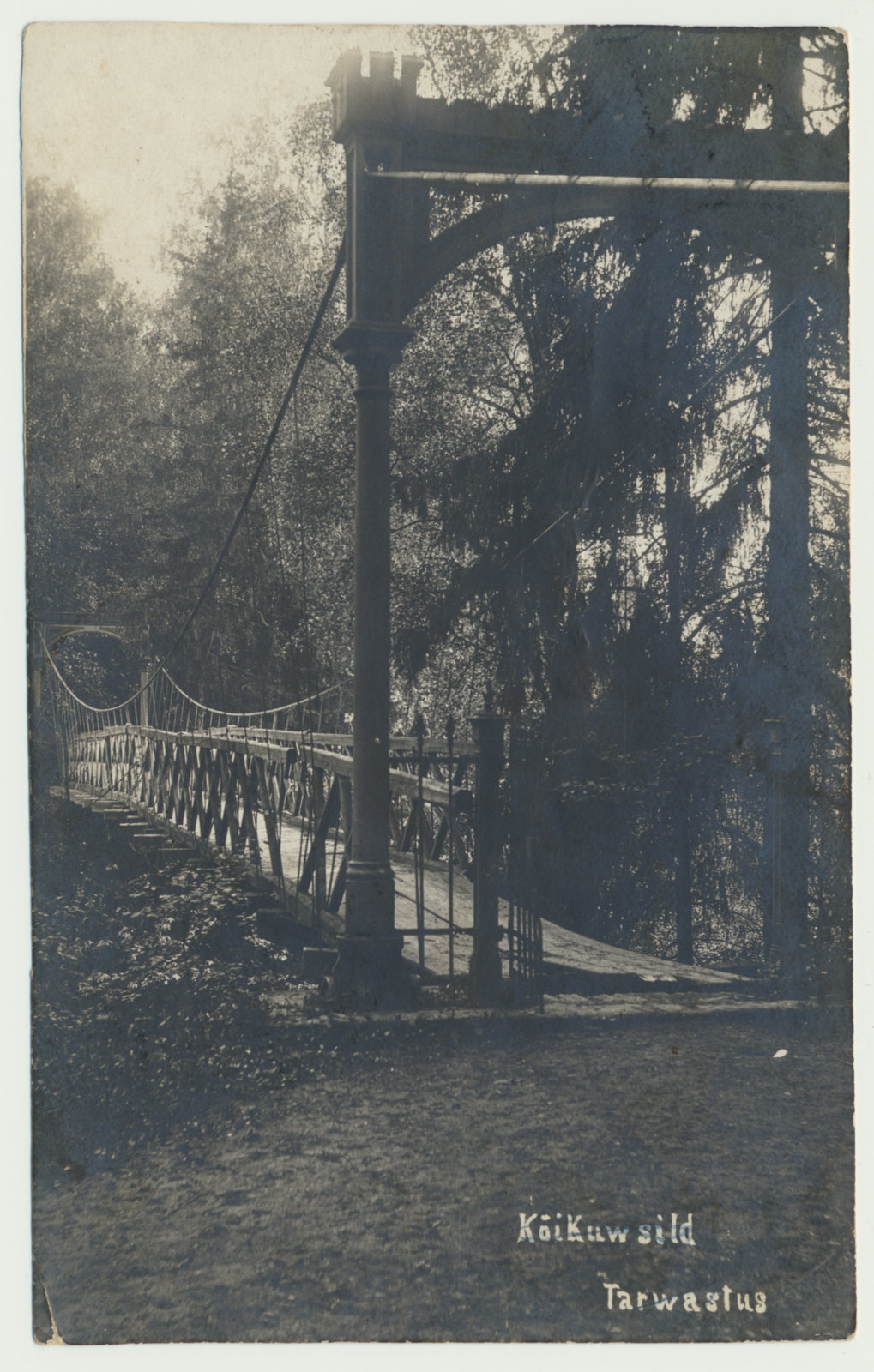 foto, Viljandimaa, Tarvastu rippsild, u 1915